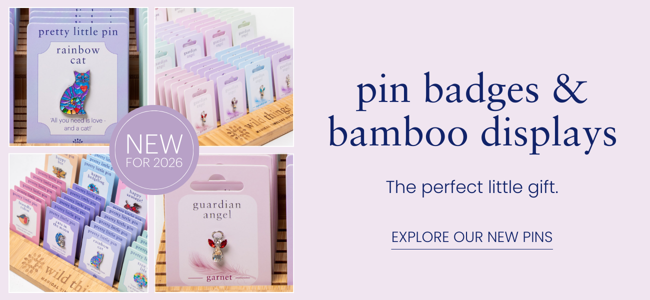 Brand New Pin Badges and Bamboo Displays at Wild Things Gifts