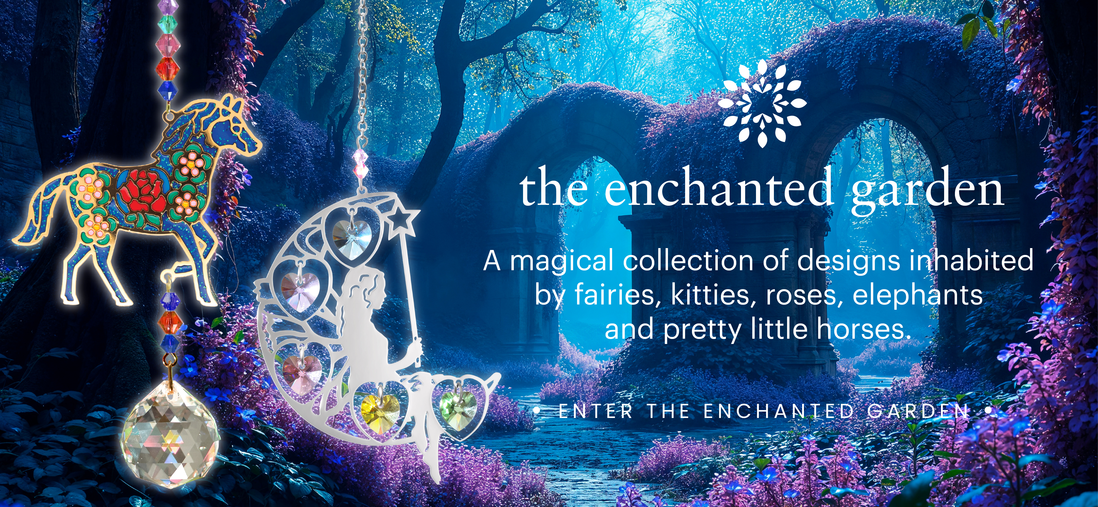 Explore the Wild Things Gifts Enchanted Garden category full of fairies, kitties, roses and elephants.