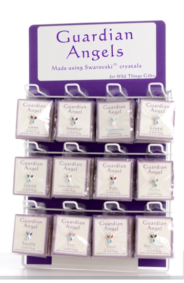 Guardian Angel Pin Display White