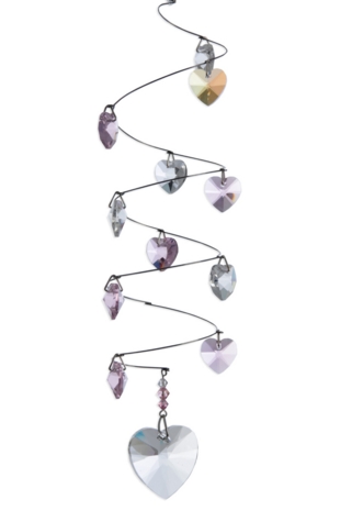 Spiral Hearts - 28mm Heart Rose