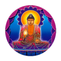 Mandala Art Stickers Buddha Light - S15