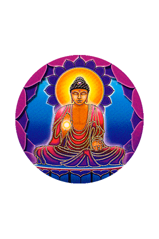 Mandala Art Stickers Buddha Light - S15