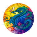 Mandala Art Stickers Dragon Fire - S25