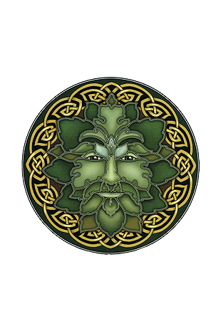 Mandala Art Stickers Green Man - S41