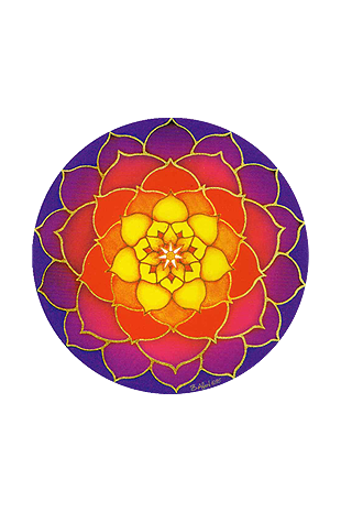 Mandala Art Stickers Sunrise Lotus - S28