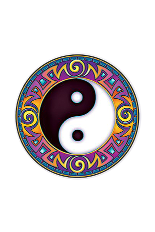 Mandala Art Stickers Yin Yang - S44