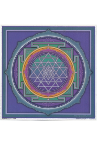 Illumination Art Stickers Sri Yantra