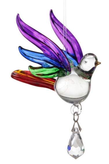 Fantasy Glass Songbird Rainbow
