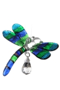 Fantasy Glass Dragonfly Peacock