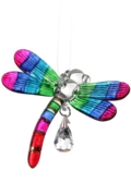 Fantasy Glass Dragonfly Rainbow