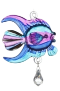 Fantasy Glass Fish Purple