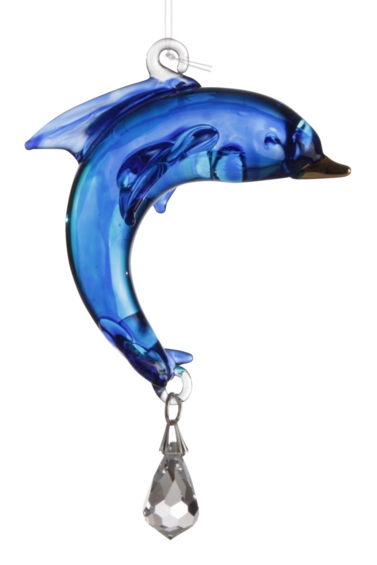 Fantasy Glass Dolphin Sapphire