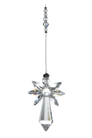 Lrg Crystal Guardian Angel Aurora Borealis