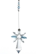 Lrg Crystal Guardian Angel Aquamarine