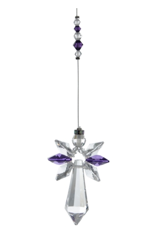 Lrg Crystal Guardian Angel Amethyst