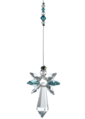 Lrg Crystal Guardian Angel Blue Zircon