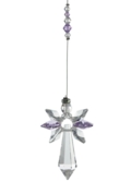 Lrg Crystal Guardian Angel Light Amethyst