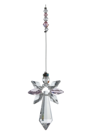 Lrg Crystal Guardian Angel Rose