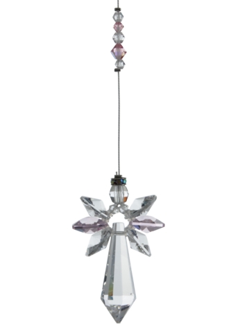 Large Crystal Guardian Angel Rose
