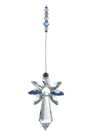 Lrg Crystal Guardian Angel Sapphire