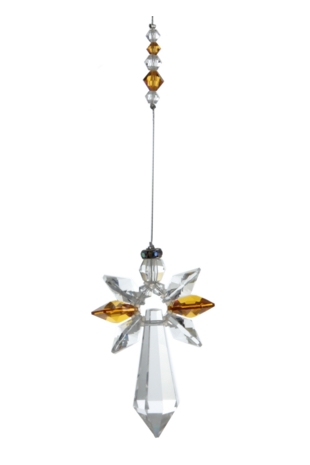 Lrg Crystal Guardian Angel Topaz