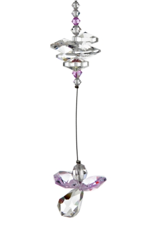 Cascade Crystal Guardian Angel Light Amethyst