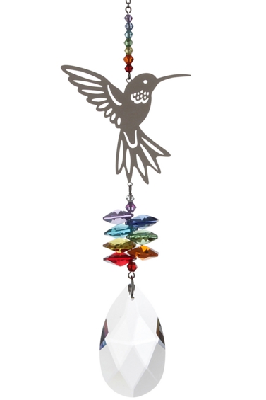 Large Crystal Fantasy Hummingbird - Rainbow