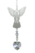 Carded Birthstone Angel Suncatcher -April