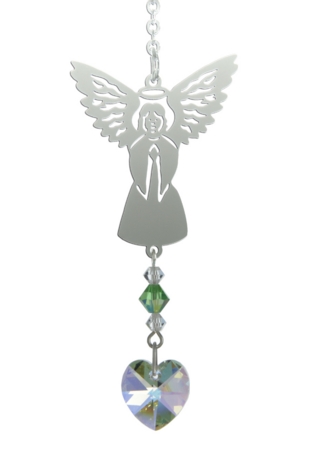 Carded Birthstone Angel Suncatcher - August