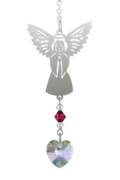 Carded Birthstone Angel Suncatcher - July