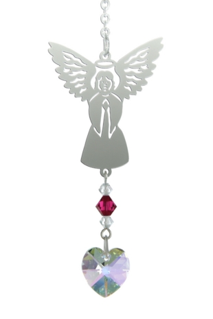 Carded Birthstone Angel Suncatcher - July
