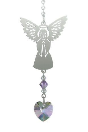 Carded Birthstone Angel Suncatcher - June