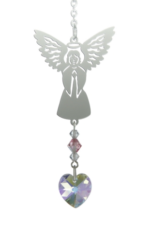 Carded Birthstone Angel Suncatcher - October