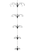 5 Part Hanging Display Black
