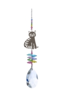 Large Crystal Fantasy - Sitting Cat Confetti
