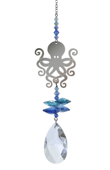 Crystal Fantasies Octopus - Royal Blue