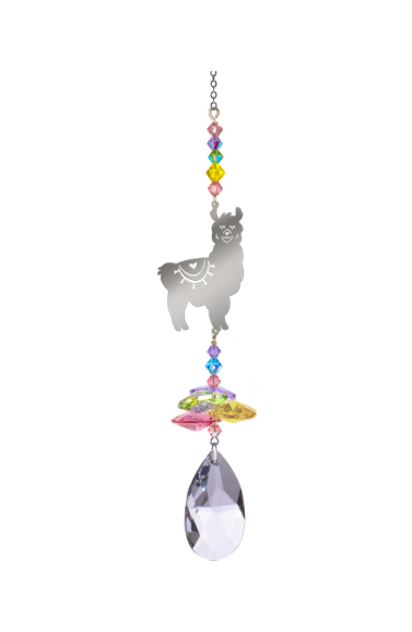 Crystal Fantasies Baby Llama - Confetti