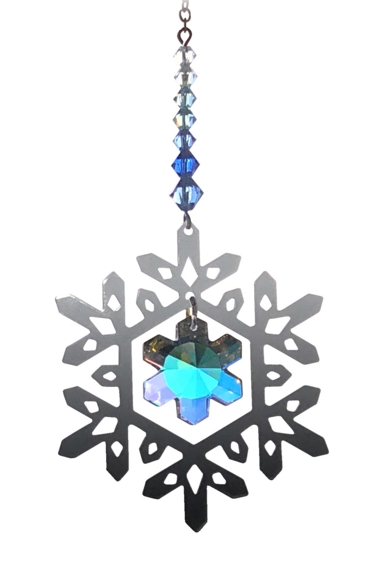 Pure Radiance Small Snowflake - Royal Blue