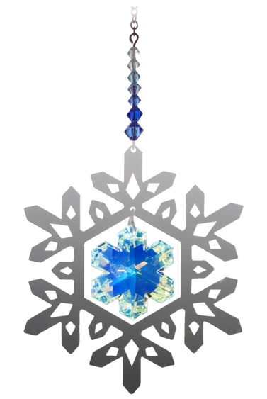 Pure Radiance Large Snowflake - Royal Blue