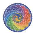 Mandala Art Stickers Rainbow Spiral - S72