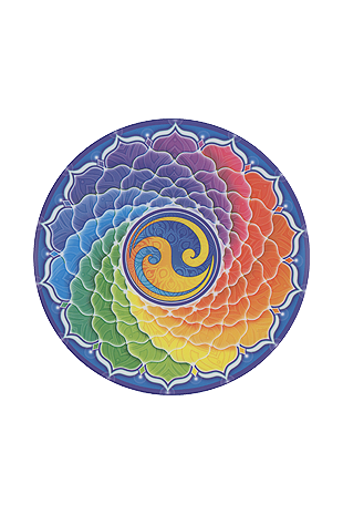 Mandala Art Stickers Rainbow Spiral - S72