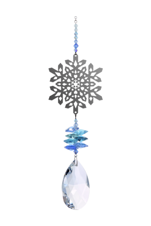 Large Crystal Fantasy - Snowflake Royal Blue