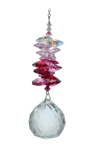 Lrg Cascade 30mm Ball Deep Rose