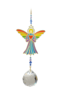 Crystal Wonders Angel with Heart - Rainbow