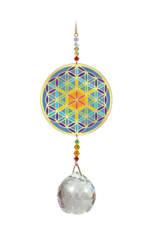 Crystal Wonders Flower of Life - Rainbow