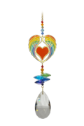 Window Jewels Angel wing Heart - Rainbow