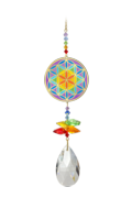 Window Jewels Flower Of Life - Rainbow