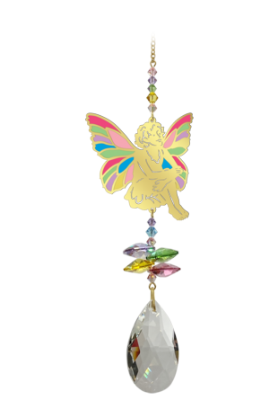 Window Jewels Sitting Fairy - Confetti