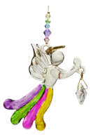 Angels in my Window Confetti Glass