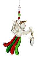 Angels in my Window Christmas Glass